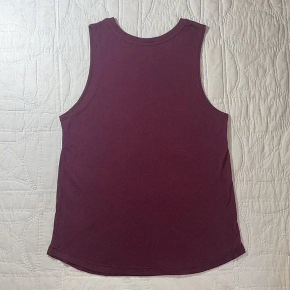 Spiritual Gangster Maroon Soft Tank Top M Beauty Quote Sleeveless Workout Tee - Picture 3 of 8
